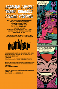 Image of NIGHTWORLD #1's Back Cover