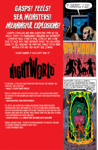 Picture of Back Cover designby Steve Price for Image Comics Nightworld # 4